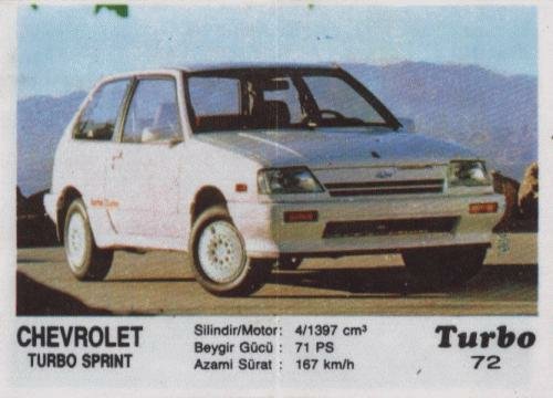 Turbo №72 — Chevrolet Sprint Turbo