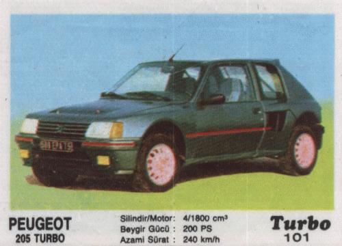 Turbo №101 — Peugeot 205 Turbo