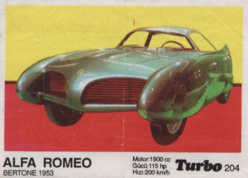 Turbo №204 — Alfa Romeo Bertone 1953